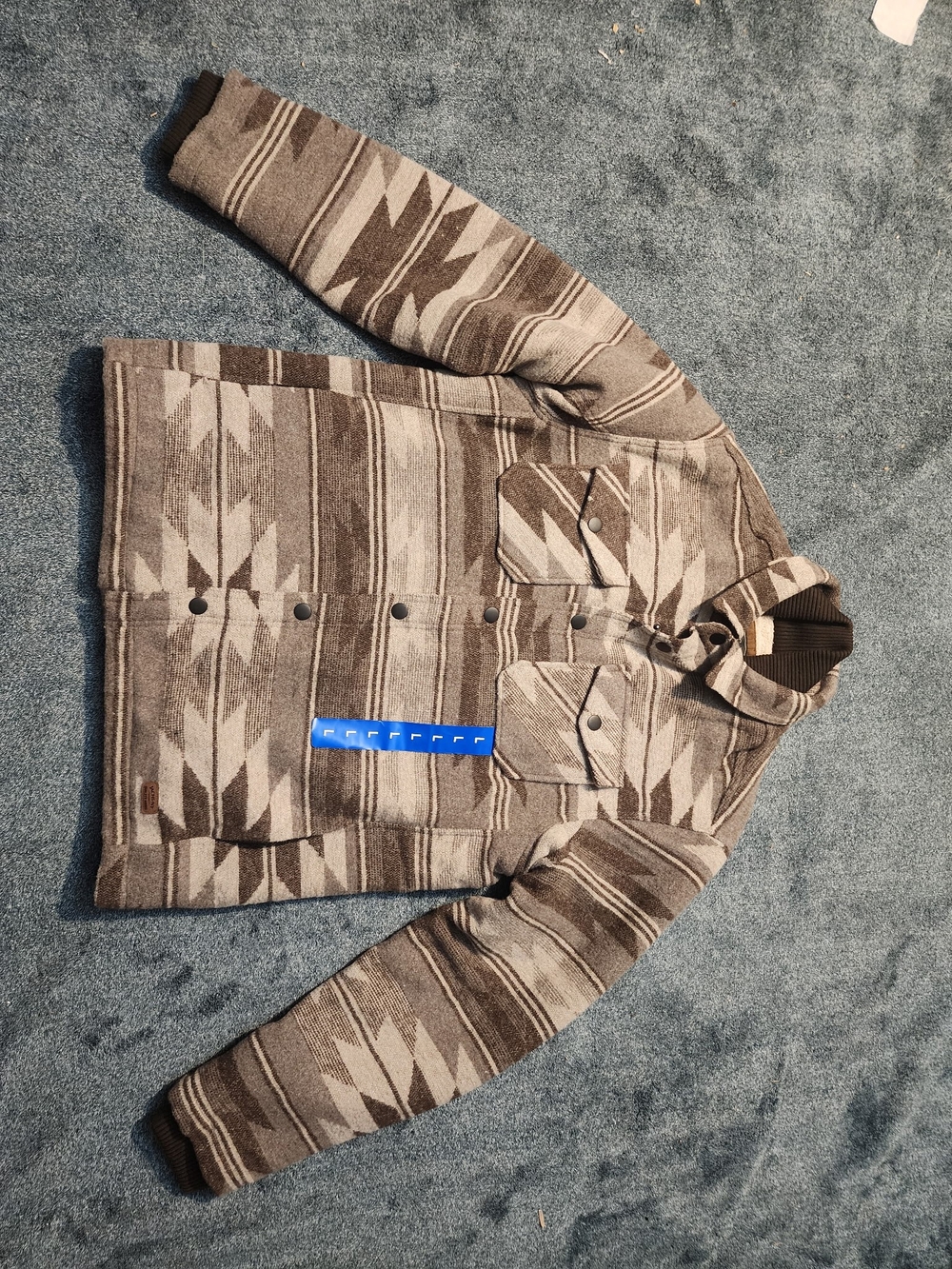 Jachs Brown & Tan Patterned  Jacket